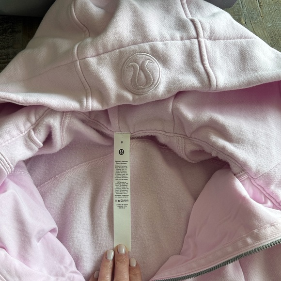 Lululemon Scuba Full-Zip Hoodie Meadowsweet Pink Size 8 - Picture 3 of 6